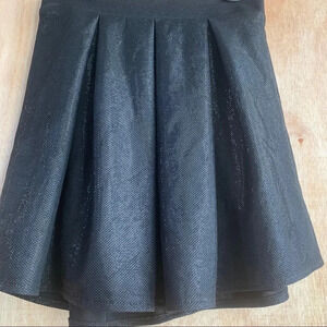 *NEW Charlotte Russe Metallic Pleated Skater Skirt